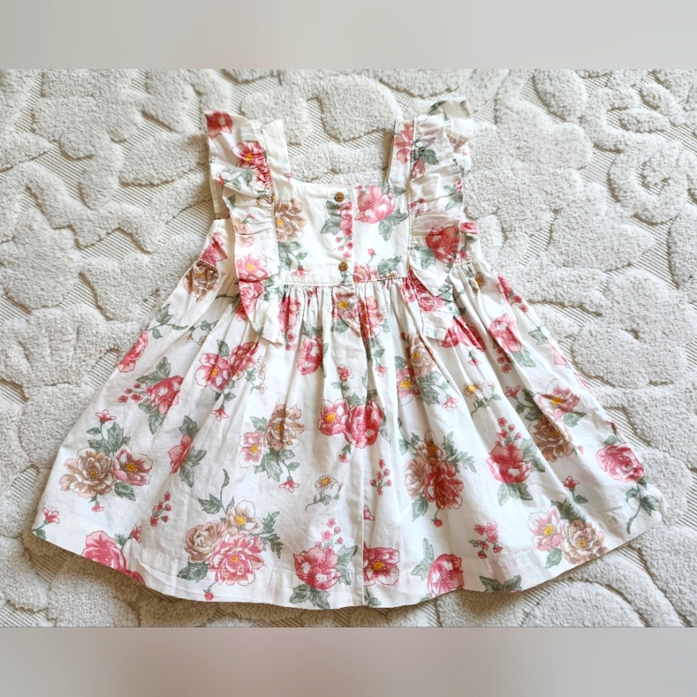 Baby girls H&M floral dress 12 months